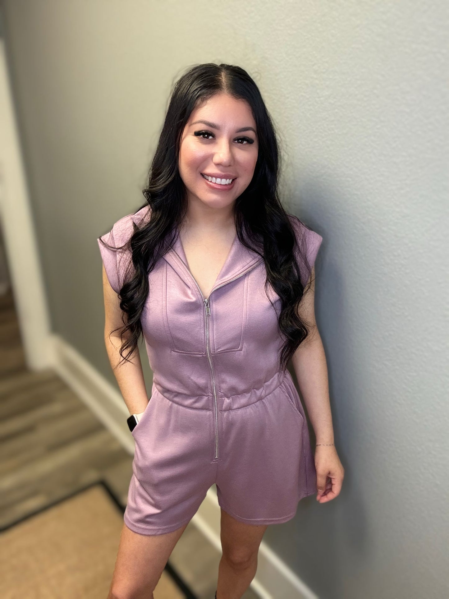 Dusty Mauve Romper