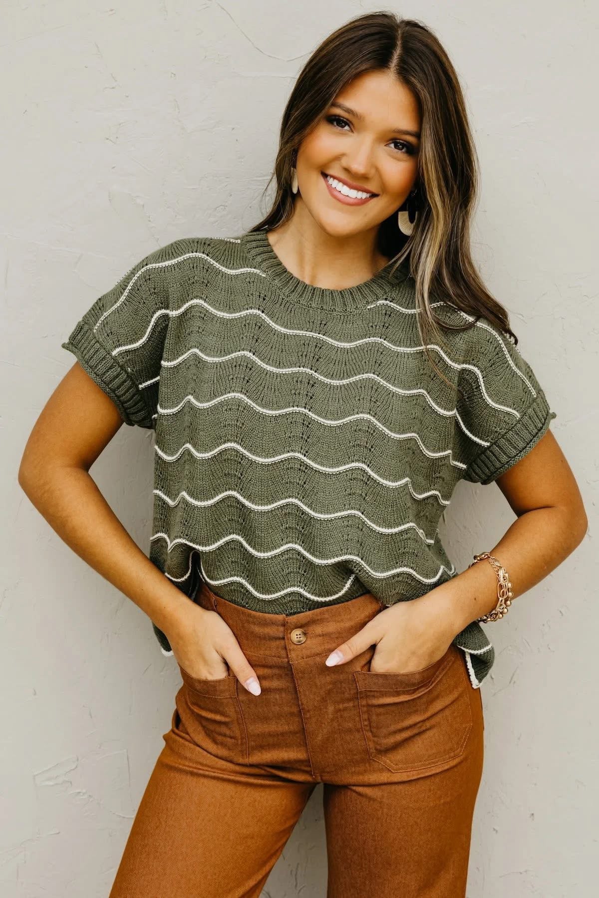 Wave Knit Top