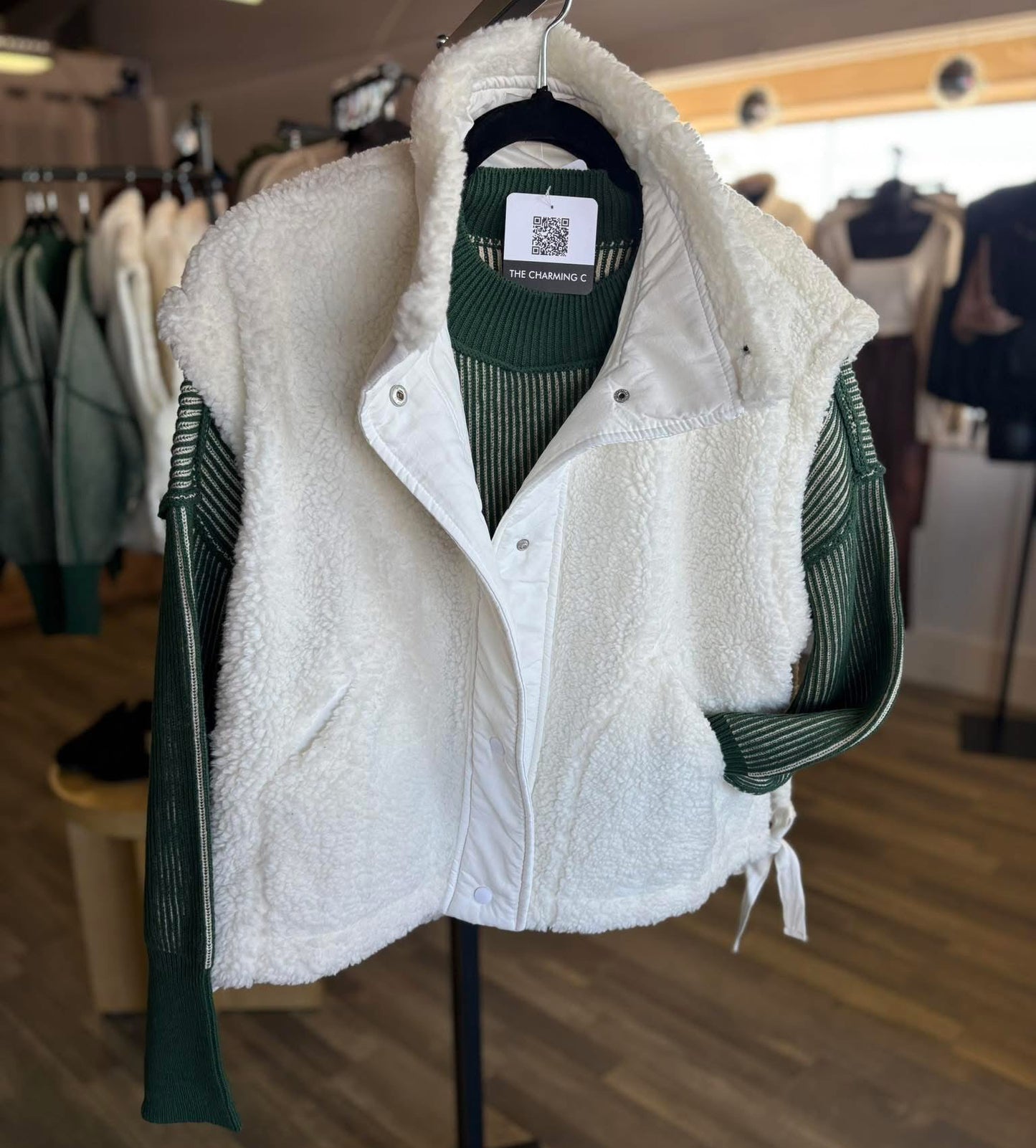 Green Two Tone Sweater