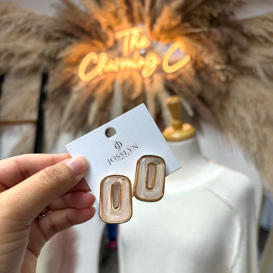 Enamel Rectangle Stud