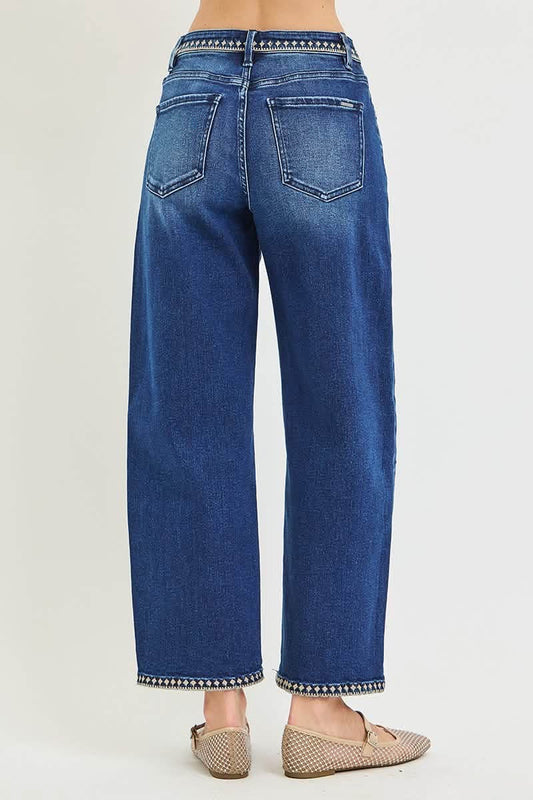 Embroidered Slouchy Barrels