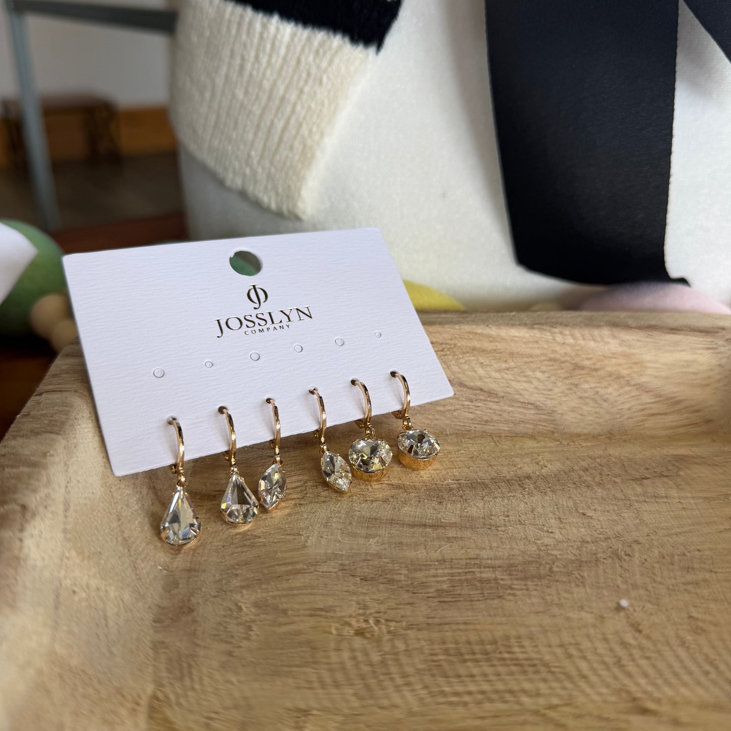 Crystal Clear Drop Earrings