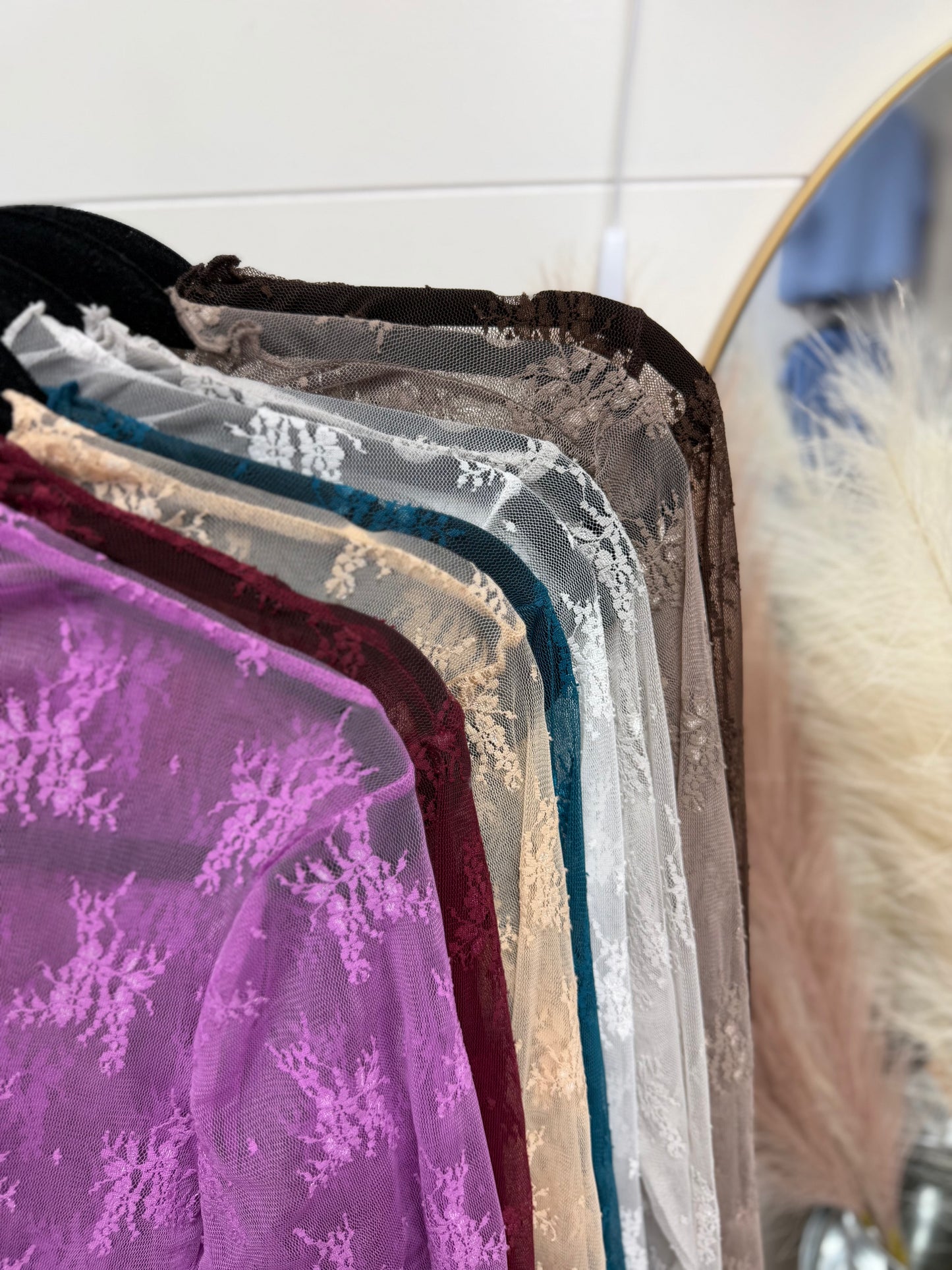 Lace Mesh Layering Top