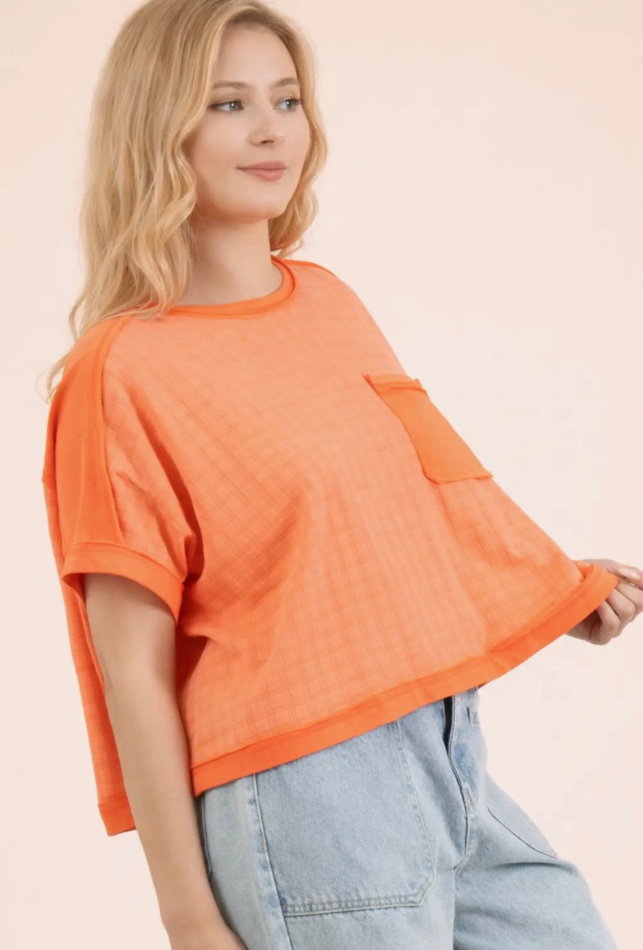 Dolman Textured Knit Top