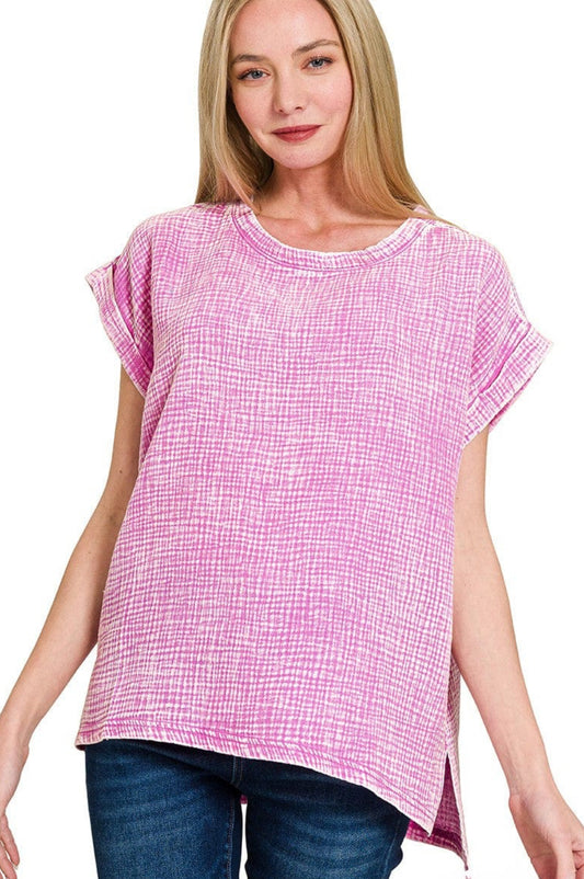 Woven Gauze Short Sleeve