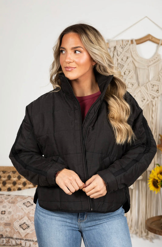 Black Quilted Jacket