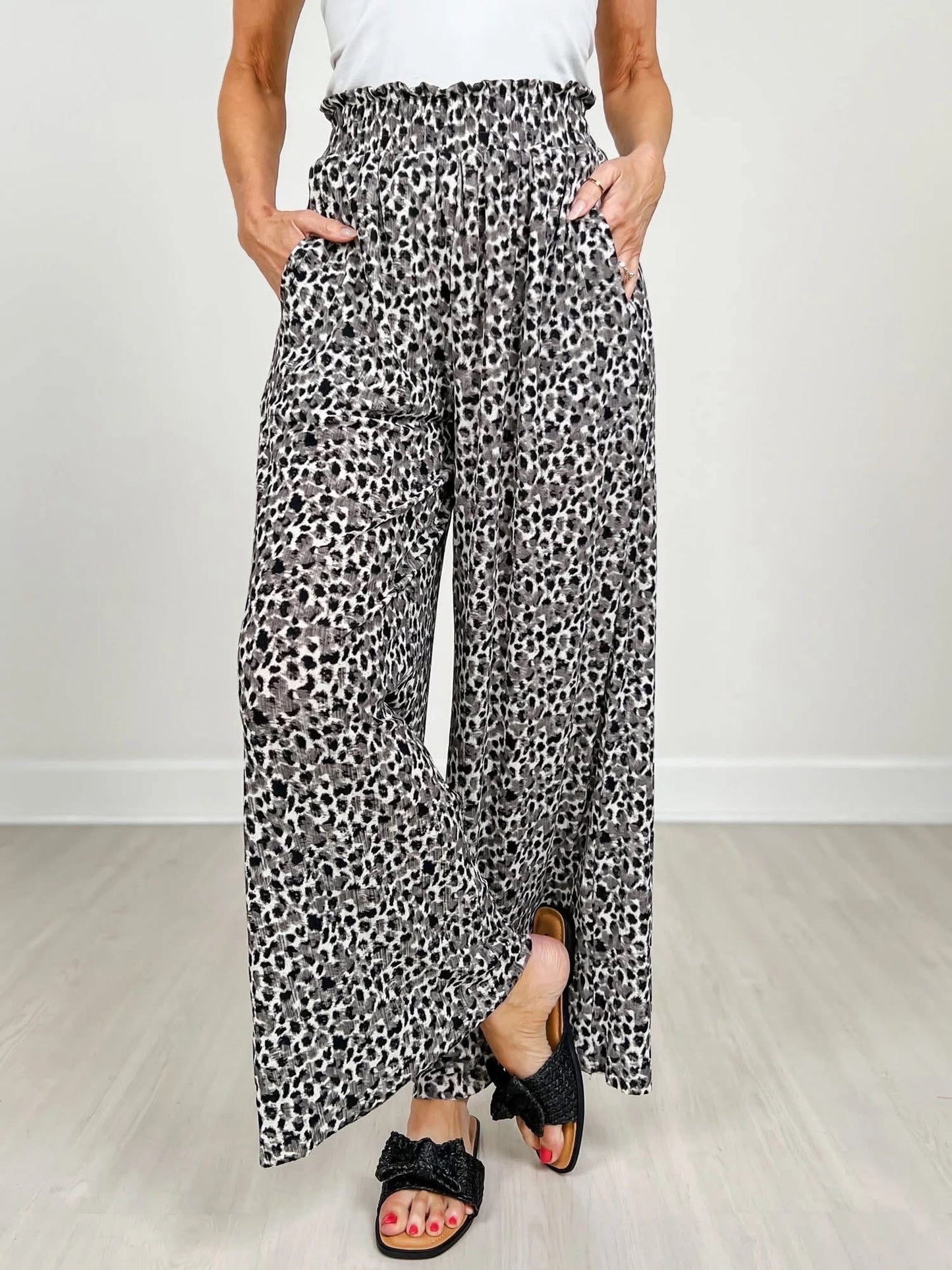 Flowy Leopard Trousers