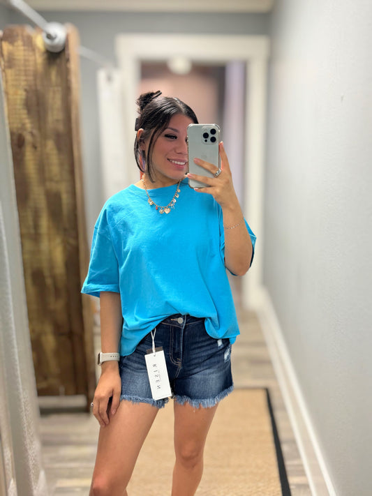 Aqua Blue Everyday Tee