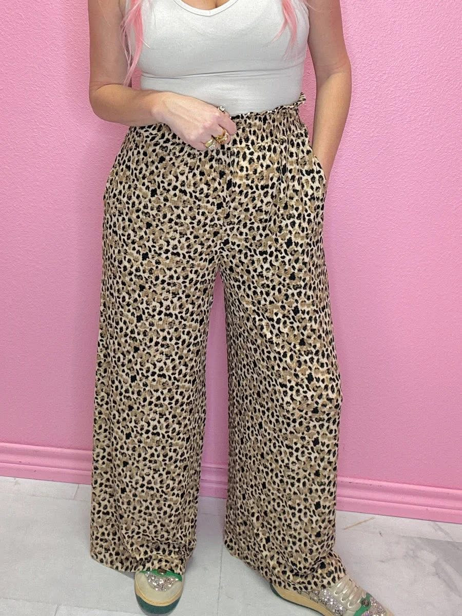 Flowy Leopard Trousers