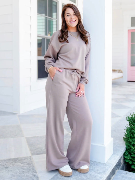 Cocoa Scuba Pants Set