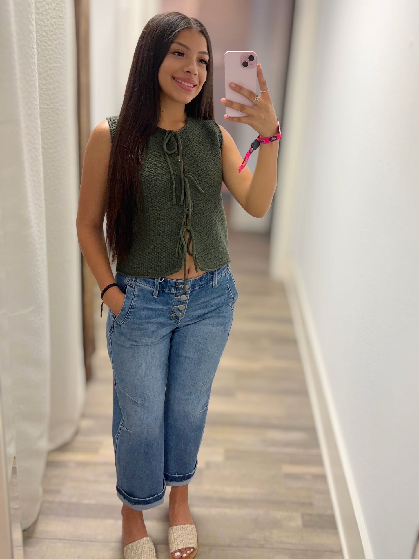 Dark Olive Sweater Vest