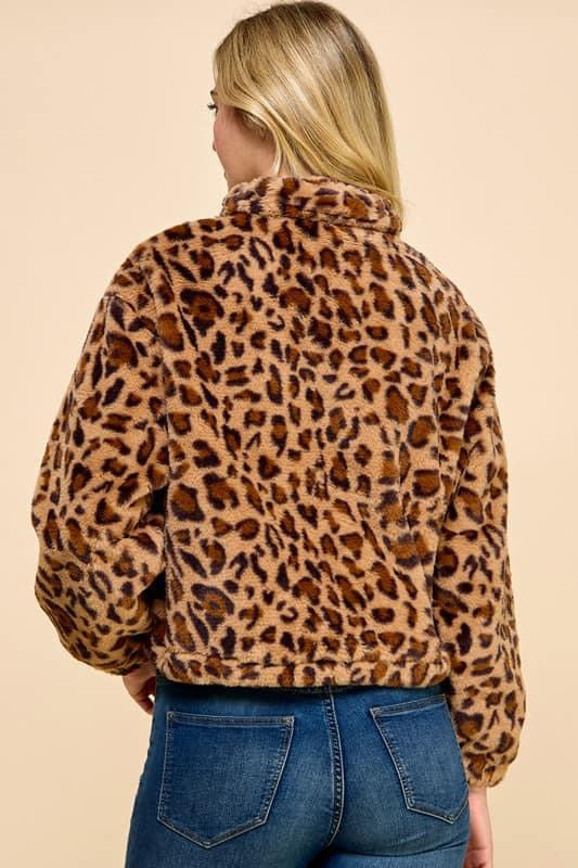 Cropped Leopard Sweater