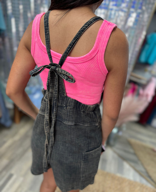 Gauze Tie Back Romper