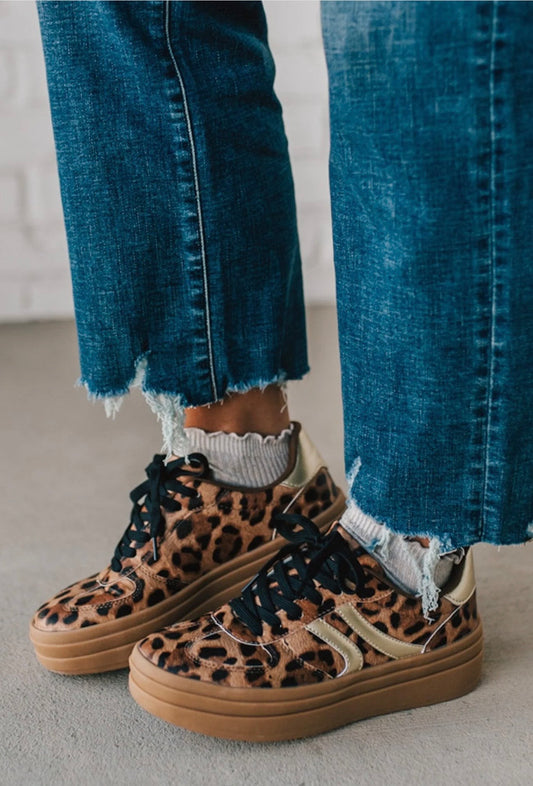 Leopard Gold Sneaks