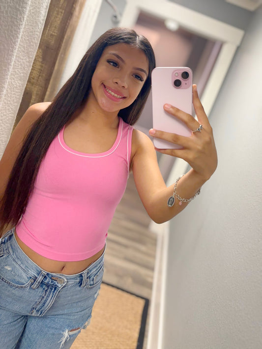 Seamless Contrast Top