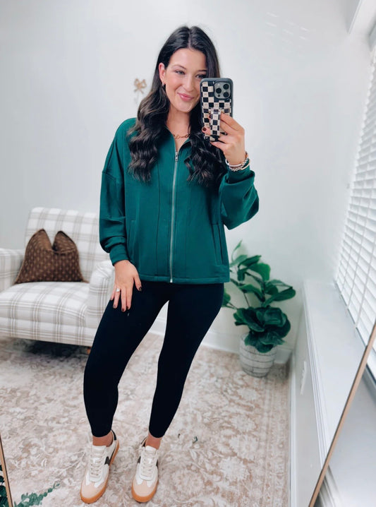 Green Essentials Zip Jacket