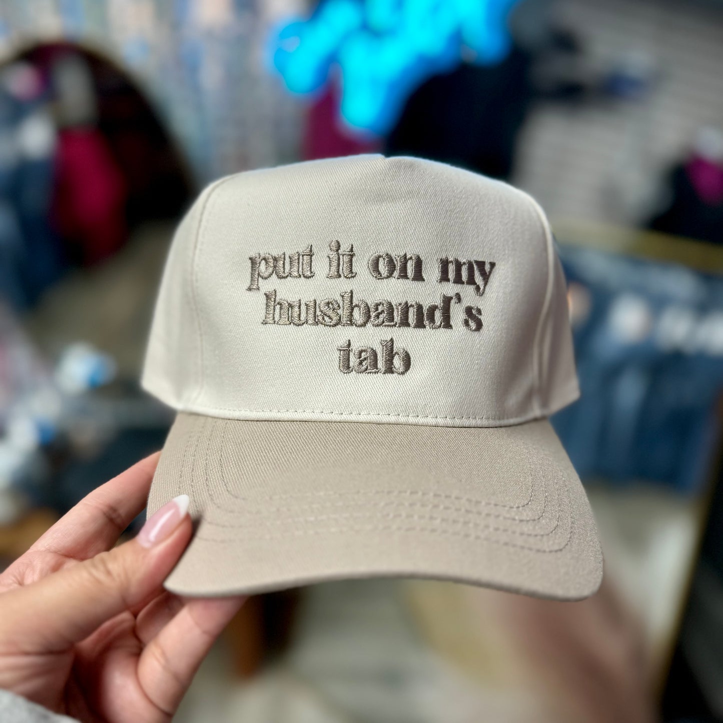 Husbands Tab Embroidered Cap