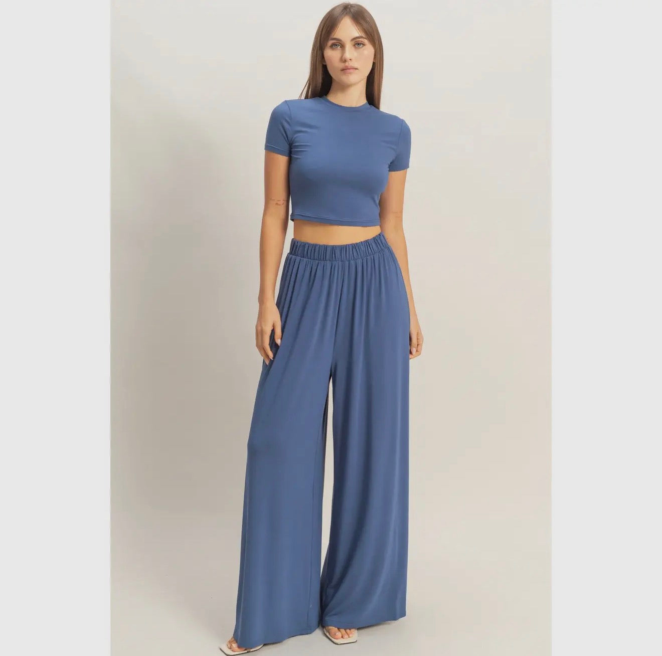 Midnight Wide Leg Pants Set