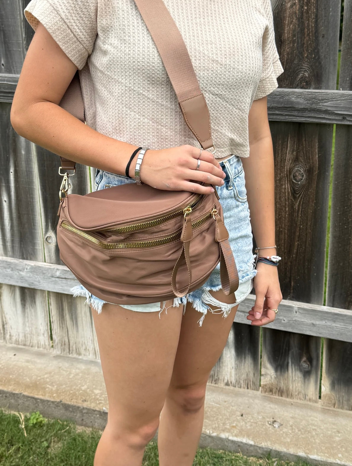 Nylon Double Zip Bag