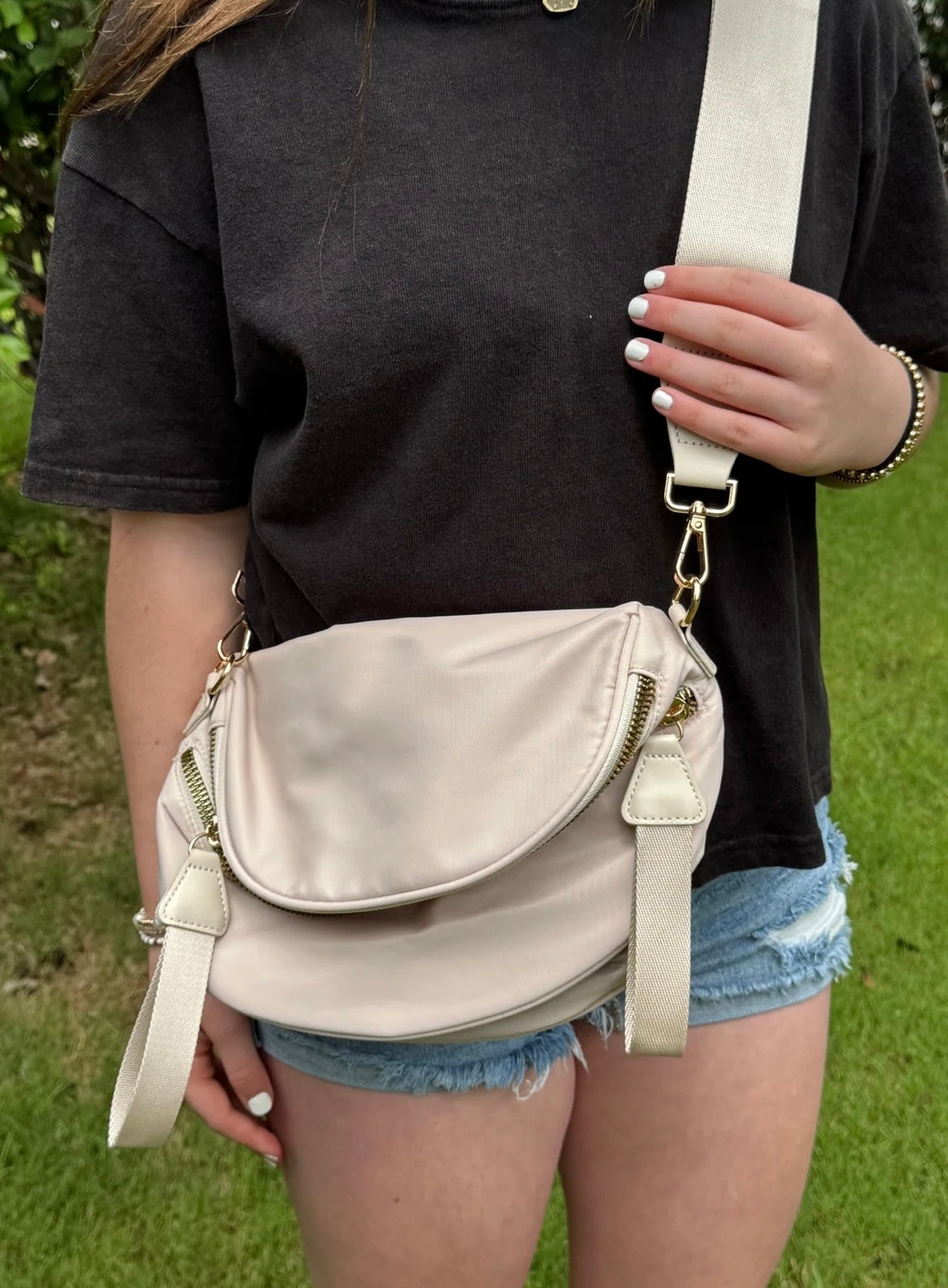 Nylon Double Zip Bag