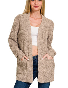 Mocha Popcorn Cardigan