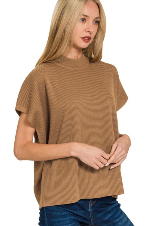 Viscose Short Sleeve Sweater