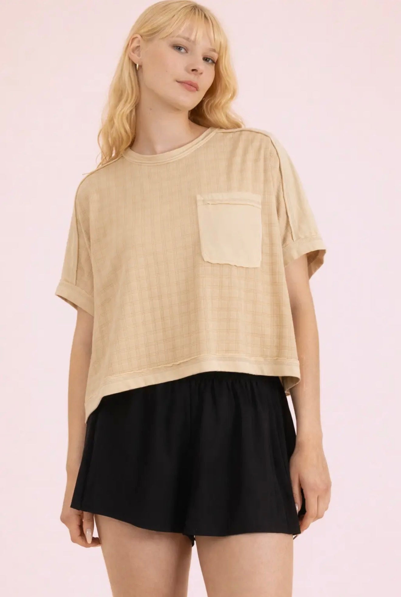 Dolman Textured Knit Top
