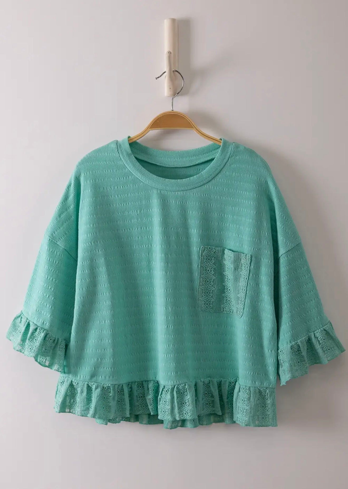 Half Sleeve Lace Top