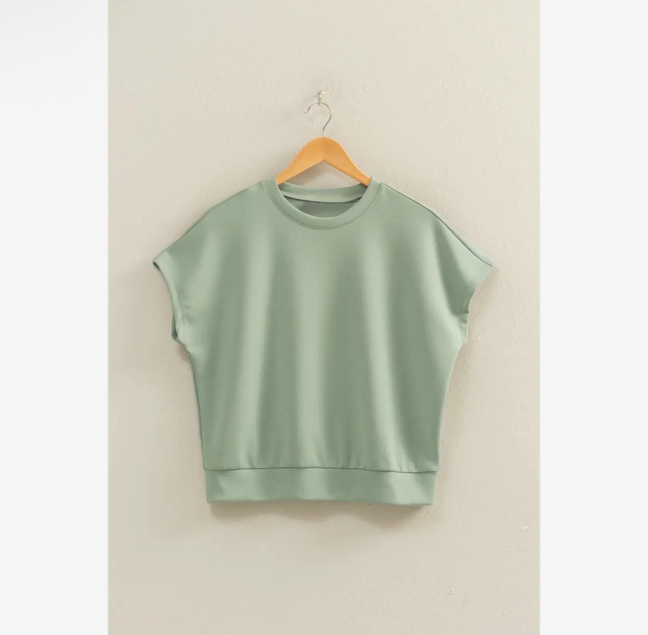Sage Dolman Sleeve Top