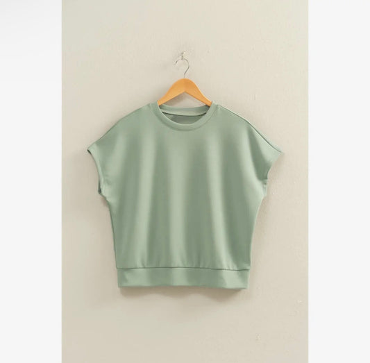 Sage Dolman Sleeve Top