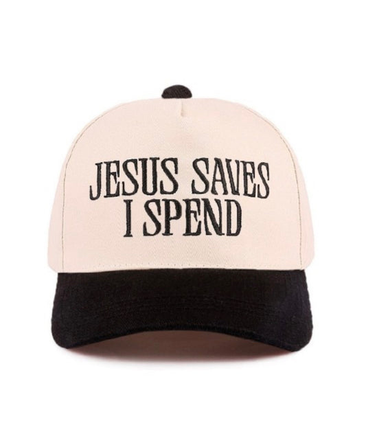 Jesus Saves I Spend Hat