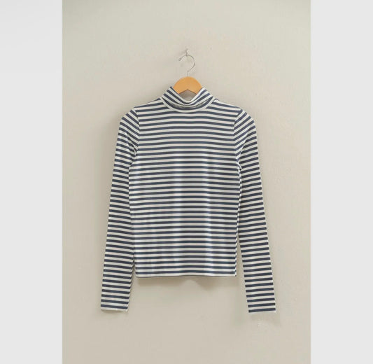 Striped Turtleneck
