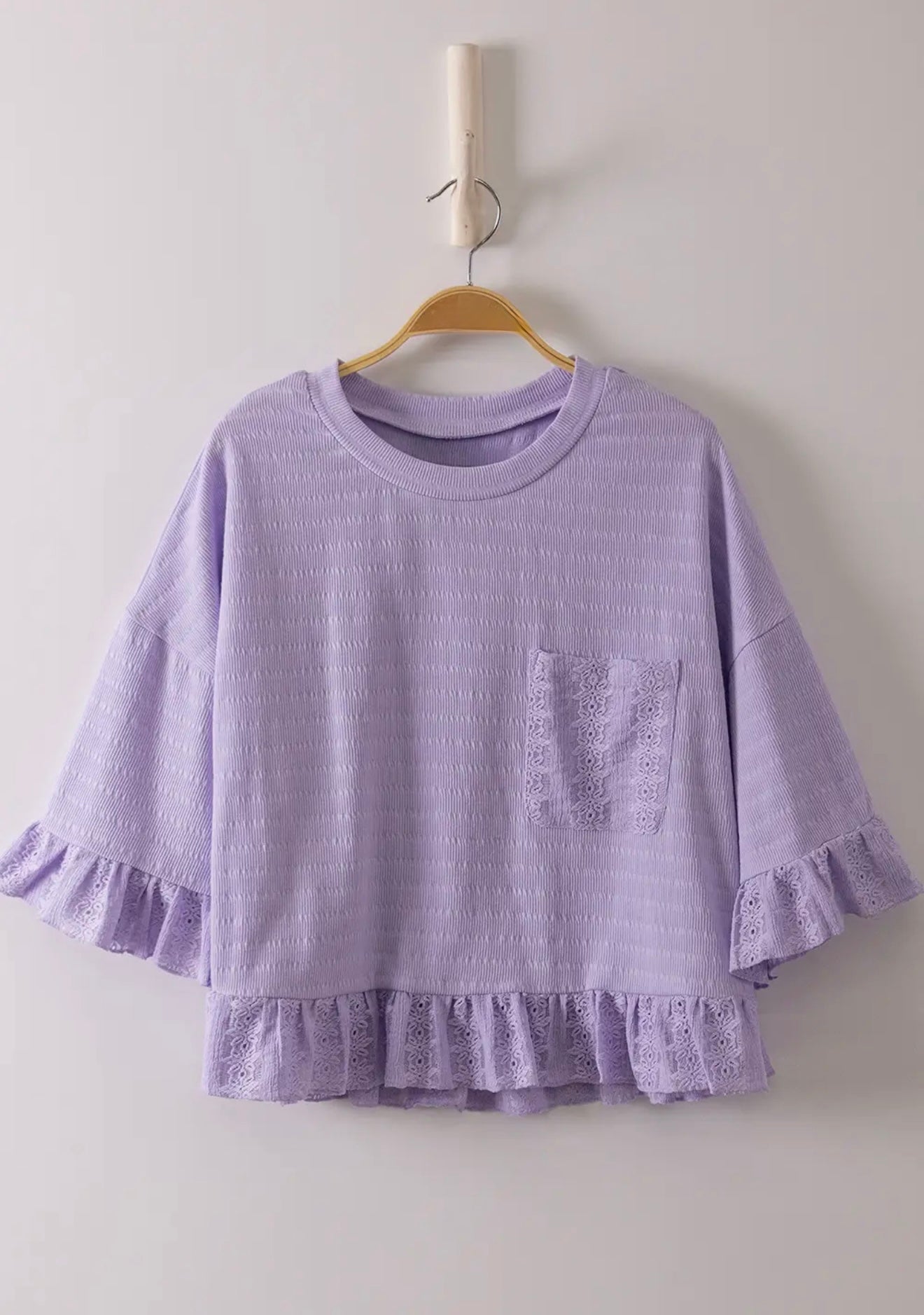 Half Sleeve Lace Top