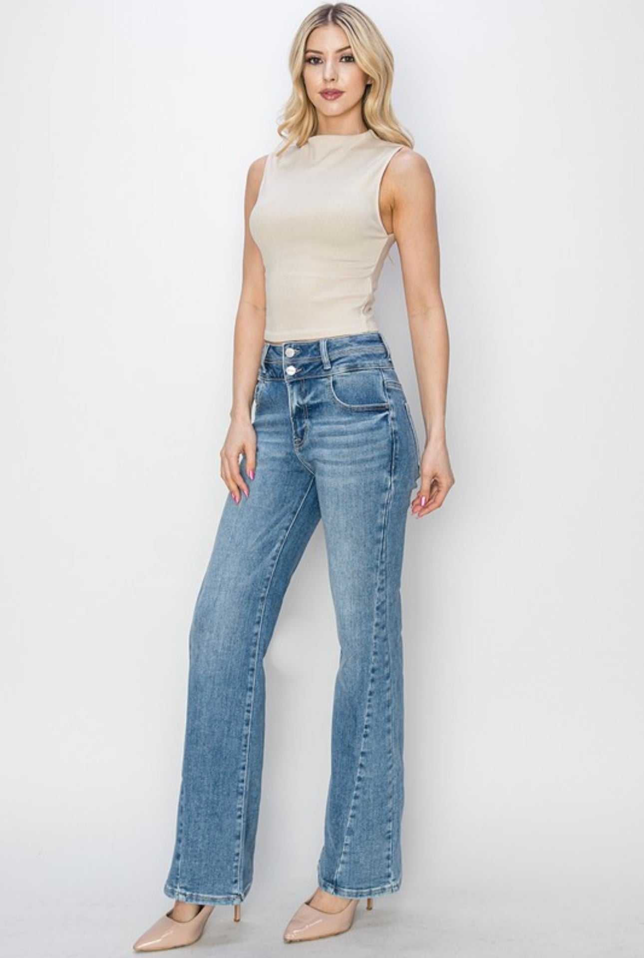 HR Ankle Straight Jeans