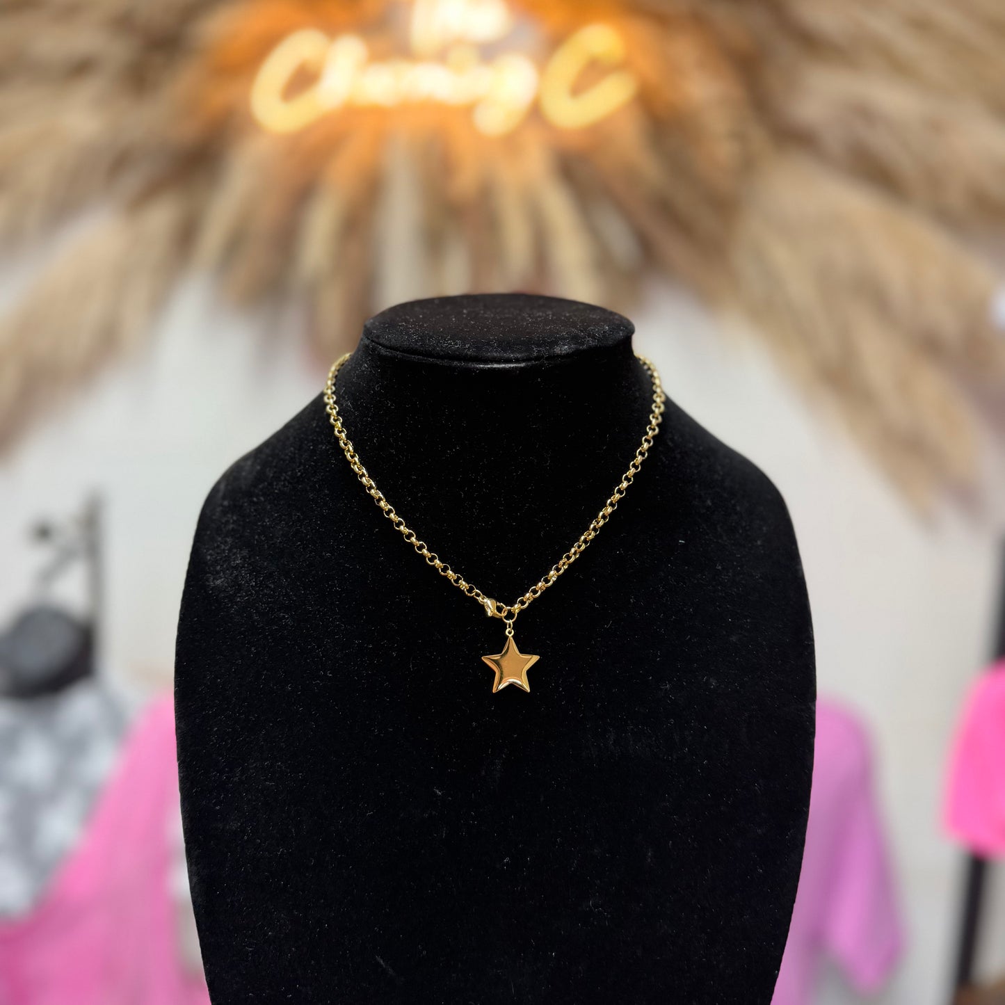 Small Stainless Star Necklace