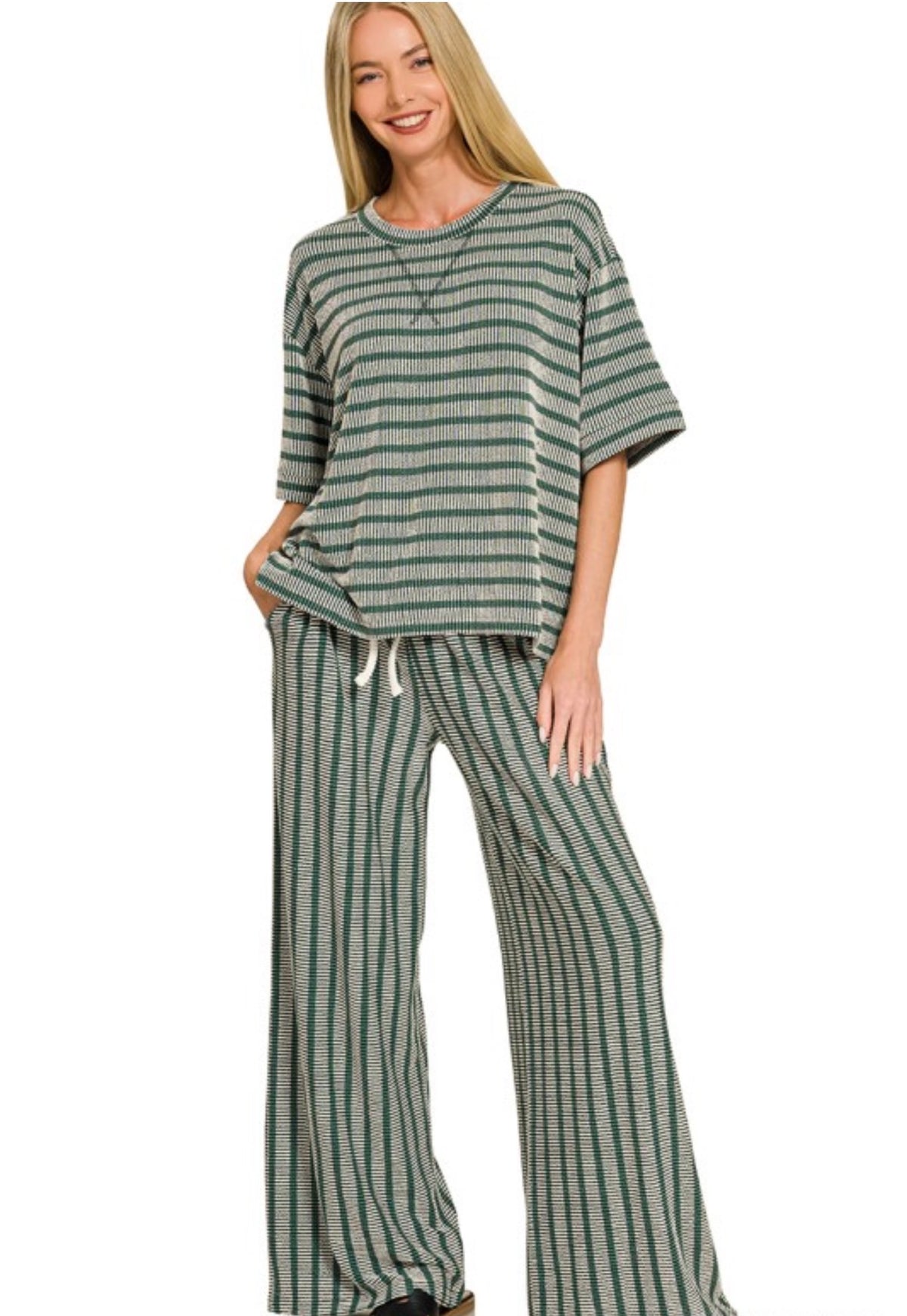 Hunter Ribbed Stripe Set