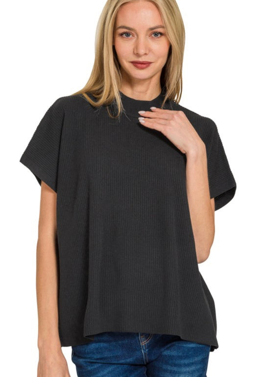 Viscose Short Sleeve Sweater