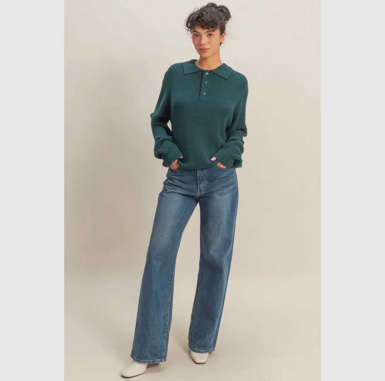 Oversized Collar Sweater