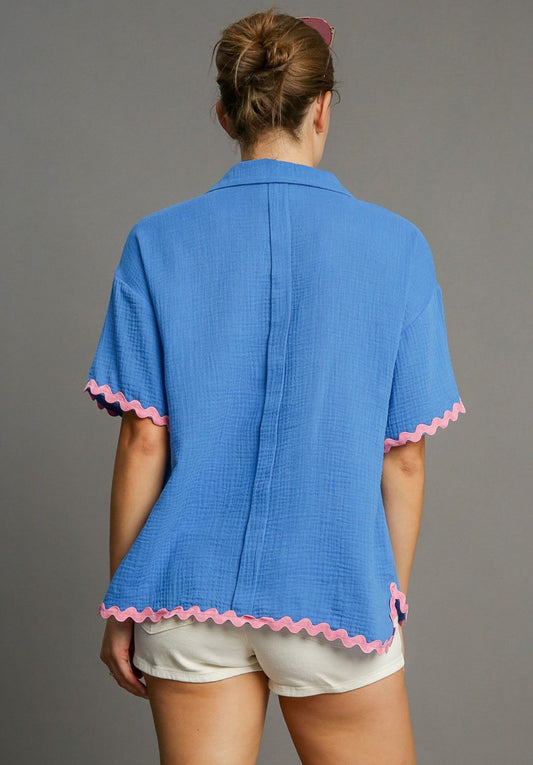 Sapphire Ric Rac Top