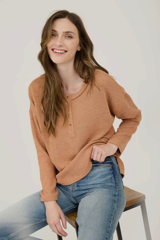 Knit Henley Knit Top