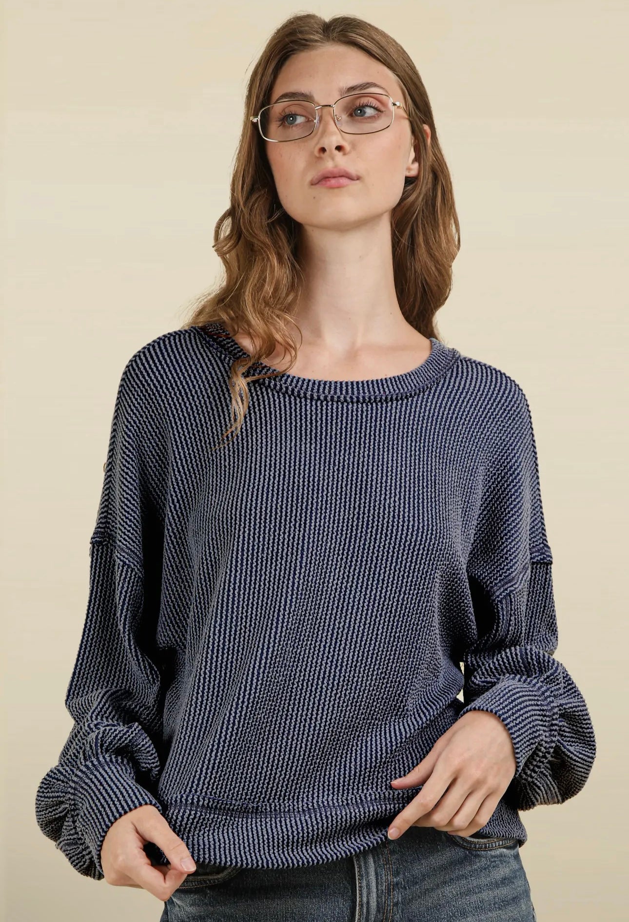 Oversized Knit Top
