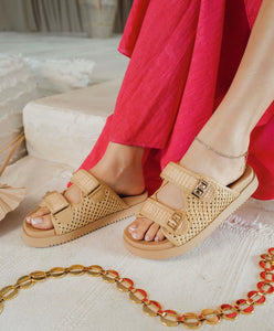 Rosa Raffia Sandal