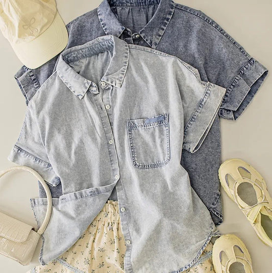 Dark Indigo Denim Top
