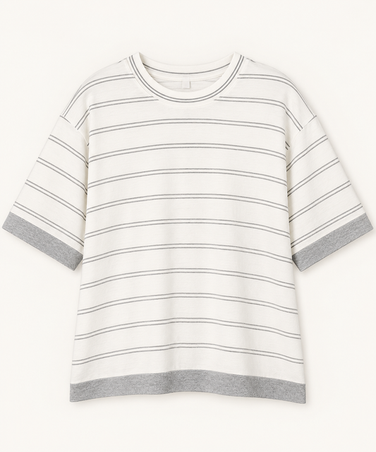 Grey Stripe Sweater