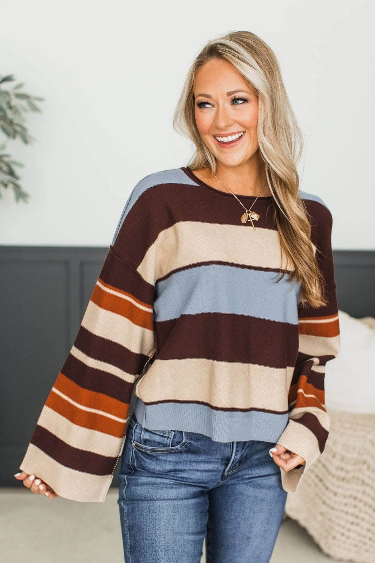 Choco Color Block Stripe